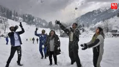 Snowfall Blankets Mountains Kashmir to Uttarakhand Turn Winter Wonderland