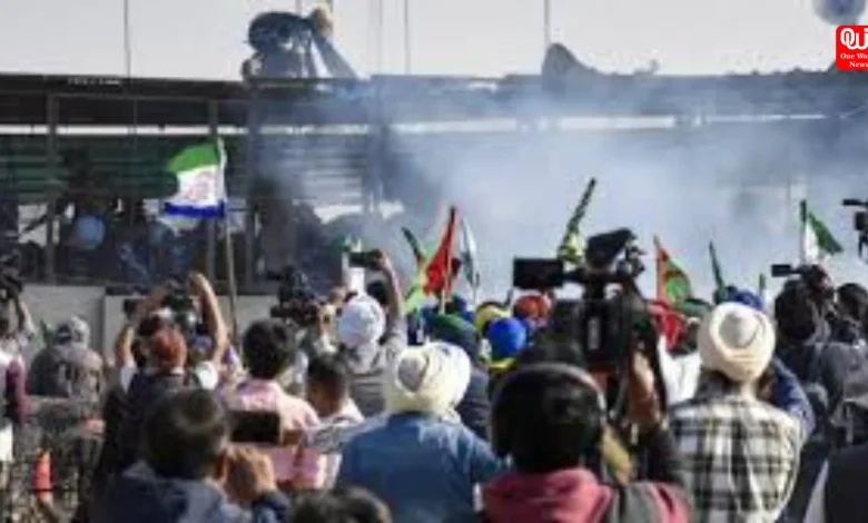 Tear Gas Fired as Farmers Protest at Haryana-Punjab Border Over MSP