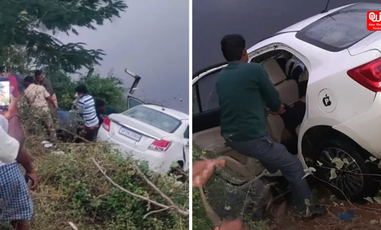 Tragedy in Telangana Five Dead, One Injured as Car Crashes into Lake in Jalalpur