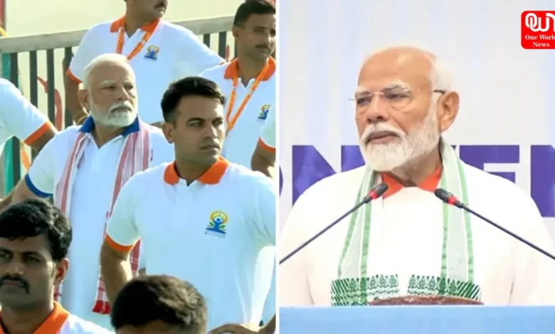 PM Modi At Mega Yoga Day