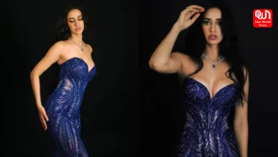 Disha Patani, cobalt blue dress