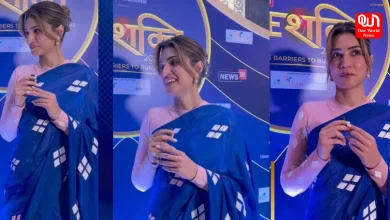 Kriti Sanon, Faux Leather Applique Motif Saree