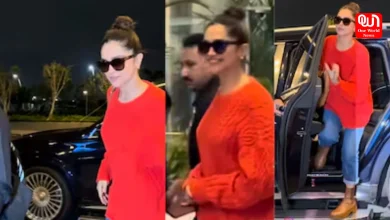 Deepika Padukone, Fiery Red Sweater