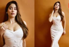Janhvi Kapoor, All-White Embellished Dress