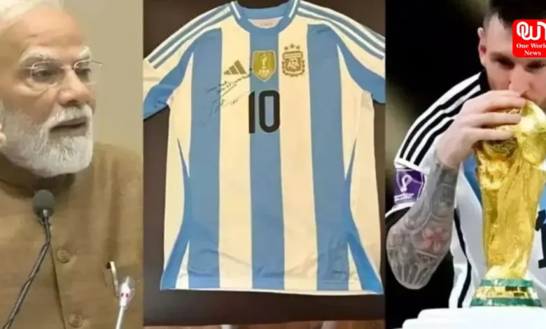 Lionel Messi, signed World Cup jersey