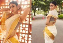 Mouni Roy, Kasavu Saree, Onam Traditions
