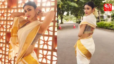 Mouni Roy, Kasavu Saree, Onam Traditions