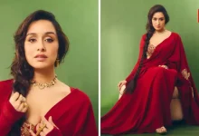 Shraddha Kapoor, 75K Fiery Red Saree