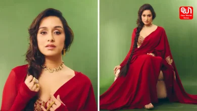 Shraddha Kapoor, 75K Fiery Red Saree