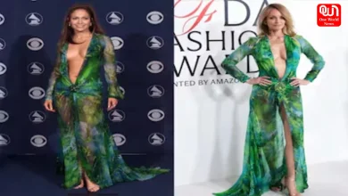 Amber Valletta, Jennifer Lopez, Versace Jungle Dress, CFDA Awards