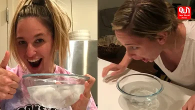 Dipping Face In Ice Water