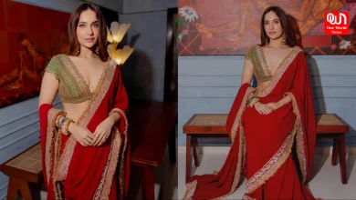 Kusha Kapila, Red Saree, Festive Minimalism