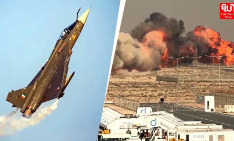 Tejas fighter jet crashed, Dubai air show