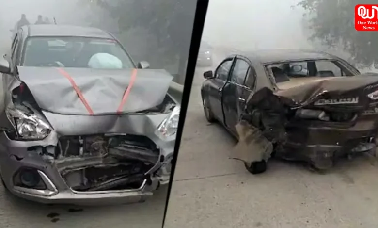 Multiple Vehicles Collide On Noida Expressway