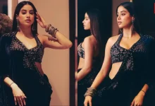 Janhvi Kapoor, Velvet Sarees