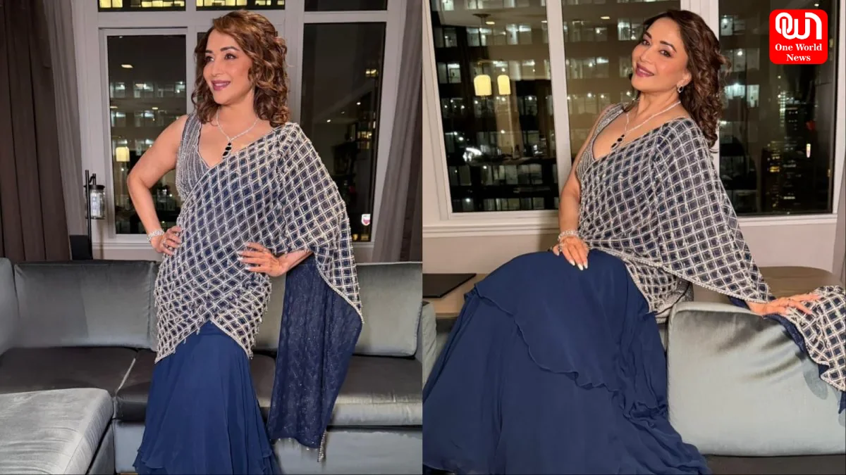 Madhuri Dixit Rs 63K Embellished Saree