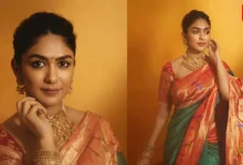 Mrunal Thakur, Maharashtrian Heritage, Paithani Saree
