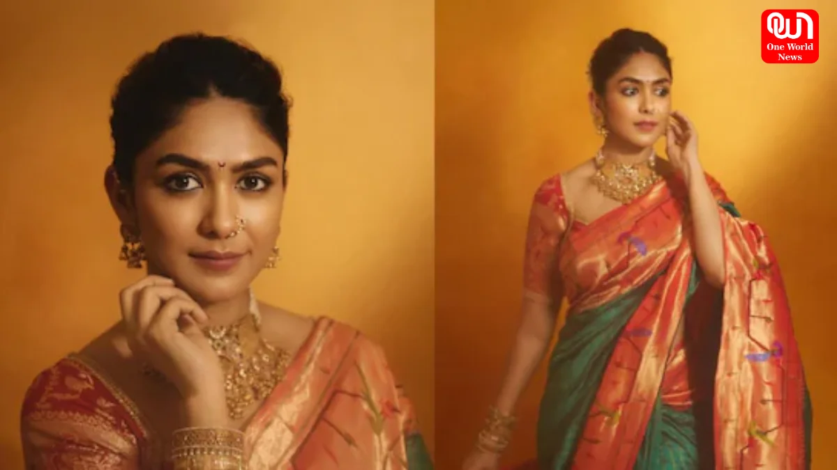 Mrunal Thakur, Maharashtrian Heritage, Paithani Saree