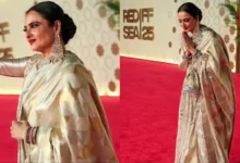 Rekha Mesmerising Saree, Jeddah