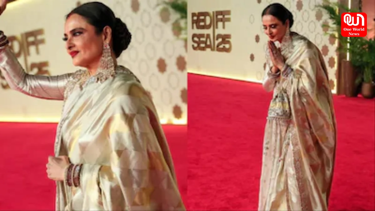 Rekha Mesmerising Saree, Jeddah