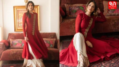 Aditi Rao Hydari, Anand Kabra, Red Kurta