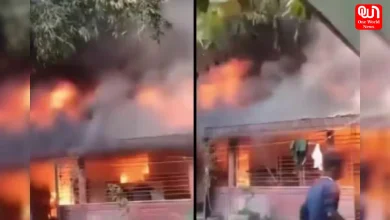 Hindu Teacher House Set On Fire, Bangladesh