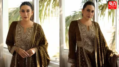 Karisma Kapoor, Ajrakh Heritage, Anita Dongre Suit