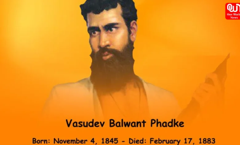 Vasudev Balwant Phadke Death Anniversary