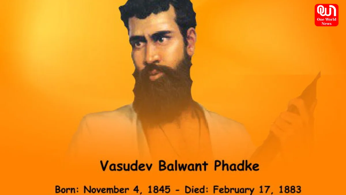 Vasudev Balwant Phadke Death Anniversary