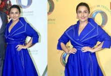 Vidya Balan Cobalt Blue Dress