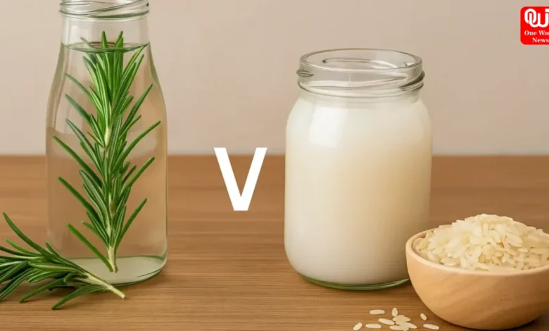 Rice Water vs. Rosemary Oil