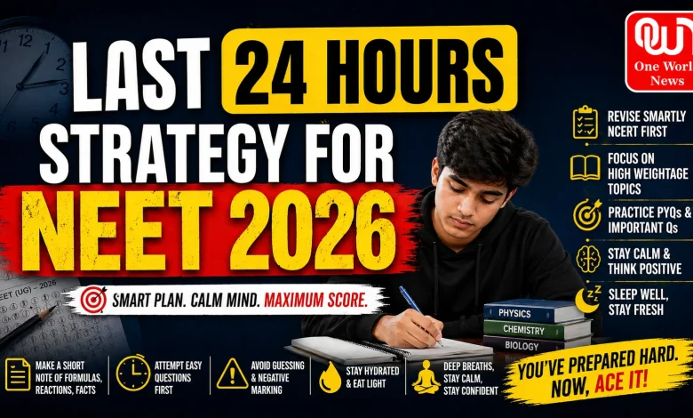 NEET 2026: Last 24 Hours Strategy