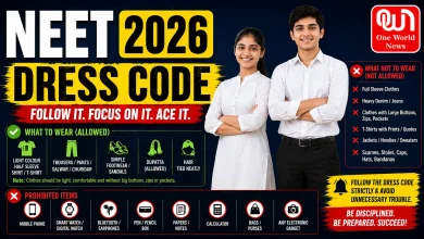 NEET 2026 dress code guidelines