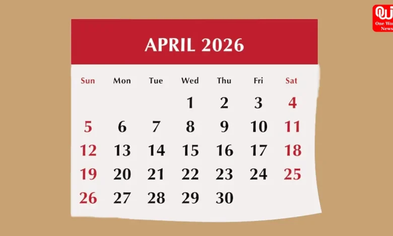 Important Days In April 2026