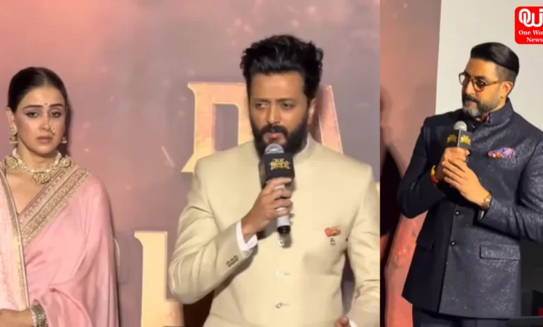 Riteish Deshmukh Breaks Down, Raja Shivaji Trailer Launch