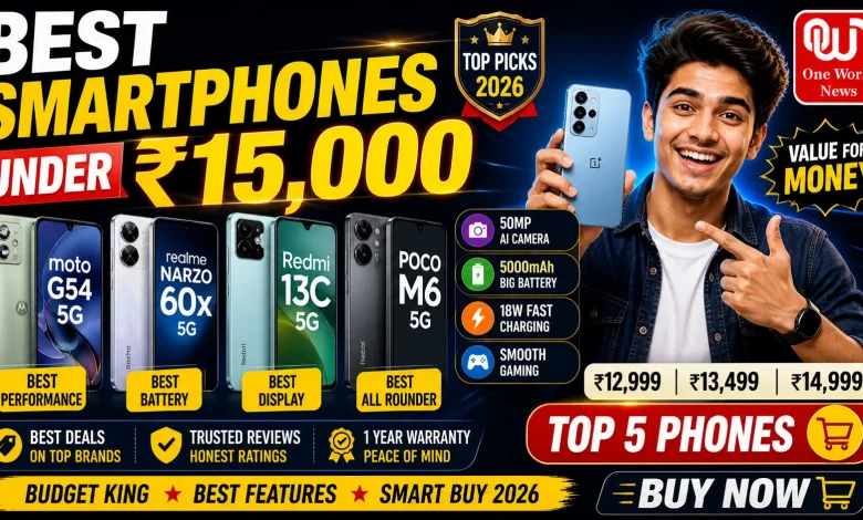 Best Smartphones Under ₹15,000