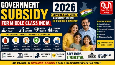 Government Subsidy for Middle Class India 2026
