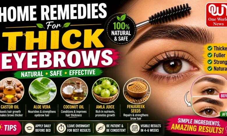 Home Remedies For Thick Eyebrows