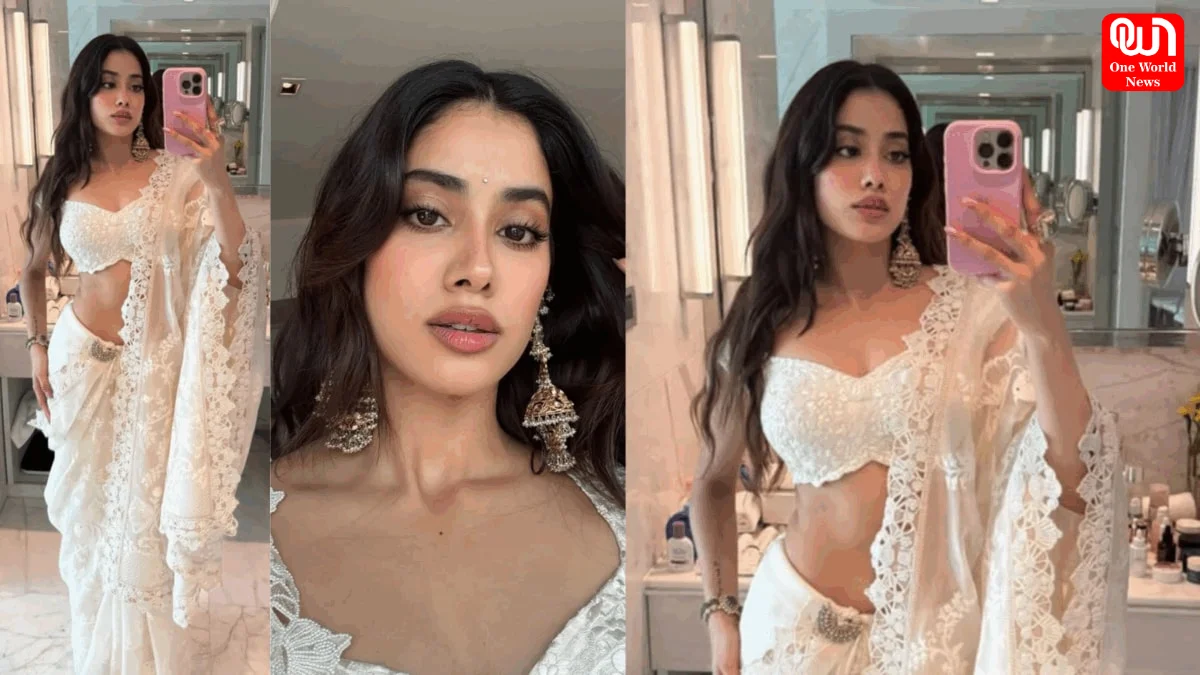 Janhvi Kapoor, Ivory Saree
