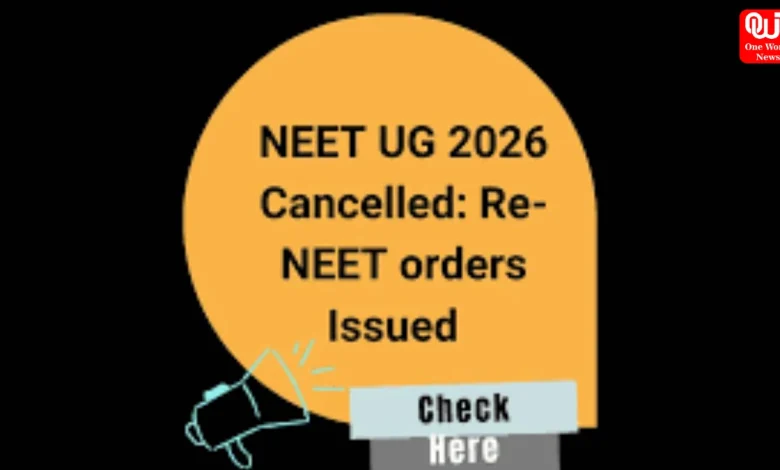 NEET UG 2026 Re-Exam