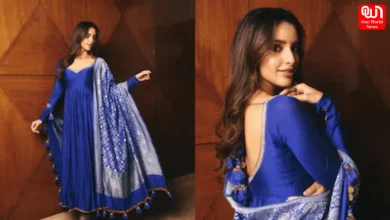 Triptii Dimri, Blue Anarkali For Maa Behen Promotions