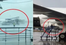 No injuries to passengers, crew members, or airport staff were reported