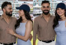 Anushka Sharma, Blue Linen Dress, Virat Kohli