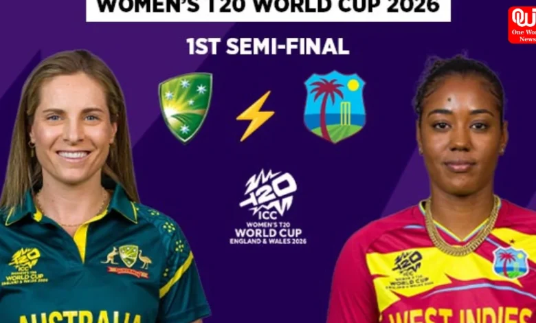 Australia Women vs West Indies Women, ICC Women's T20 World Cup 2026