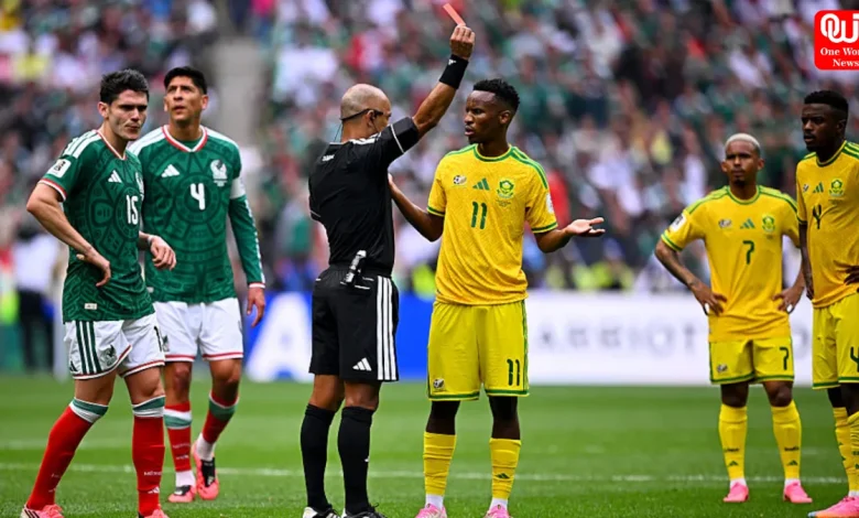 FIFA World Cup History, 3 Red Cards In Mexico vs South Africa