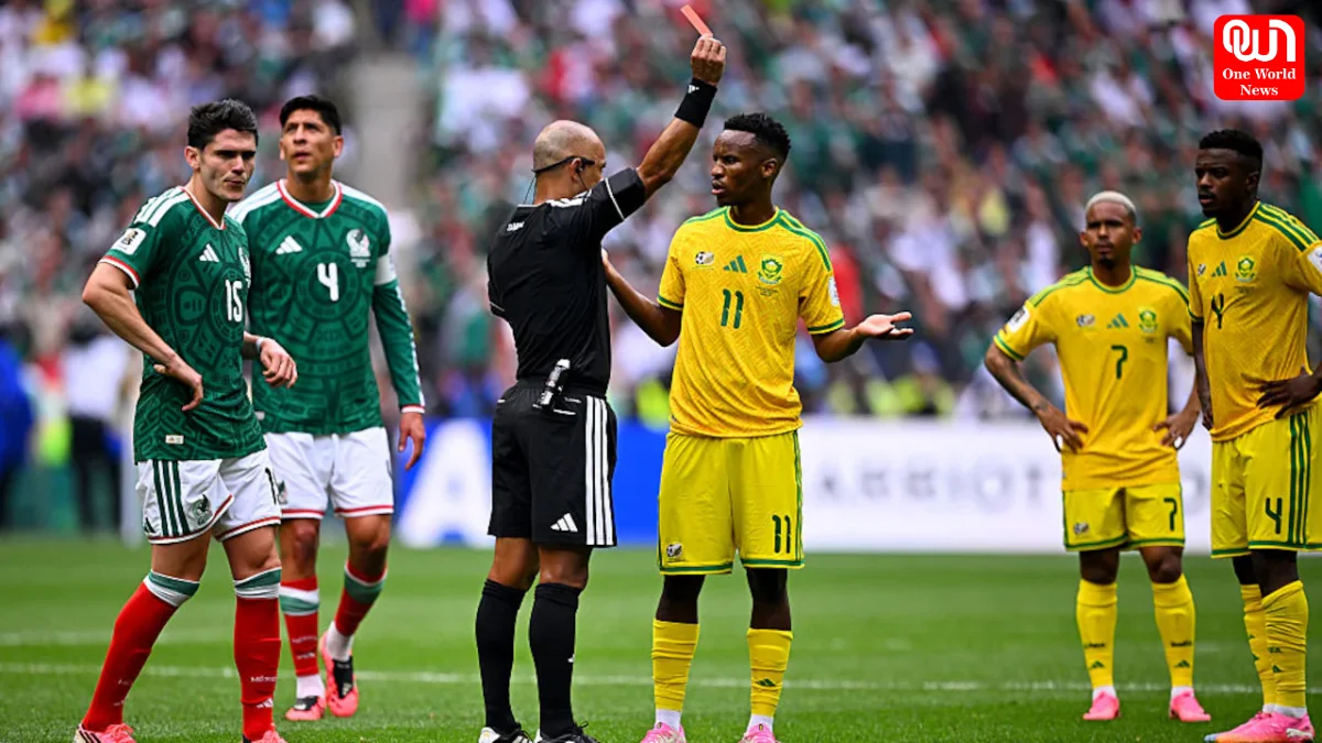 FIFA World Cup History, 3 Red Cards In Mexico vs South Africa