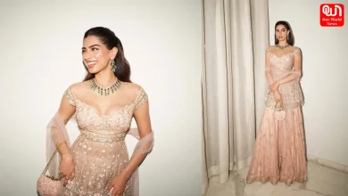 Khushi Kapoor, Tarun Tahiliani Sharara, Anshula Kapoor Wedding Festivities