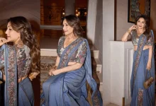 Madhuri Dixit, Denim Saree