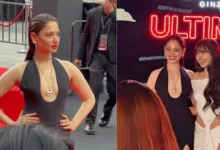 Tamannaah Bhatia Black Cut-Out Dress, Shiseido Bangkok Event