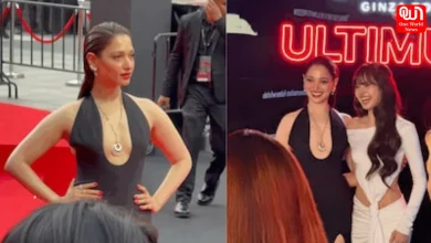 Tamannaah Bhatia Black Cut-Out Dress, Shiseido Bangkok Event